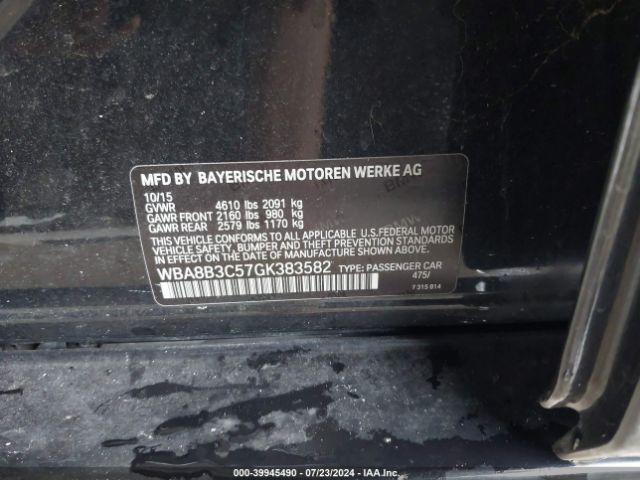 WBA8B3C57GK383582 BMW 340i