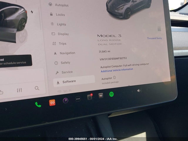 2022 TESLA MODEL 3 5YJ3E1EB9NF192753 Photo 6