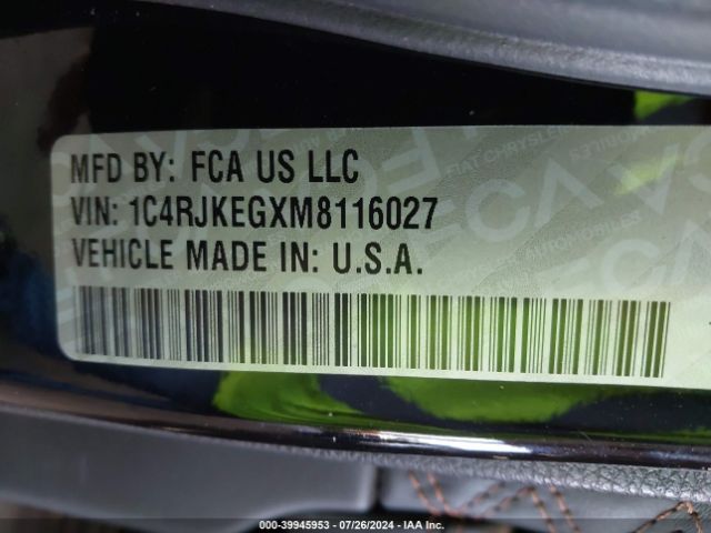 2021 JEEP GRAND CHEROKEE L 1C4RJKEGXM8116027 Photo 8