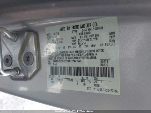NM0GE9F26K1392246 Ford Transit Connect Xlt