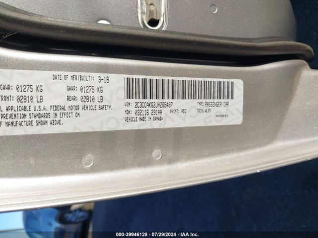2C3CCAKG2JH268487 Chrysler 300 Limited Awd