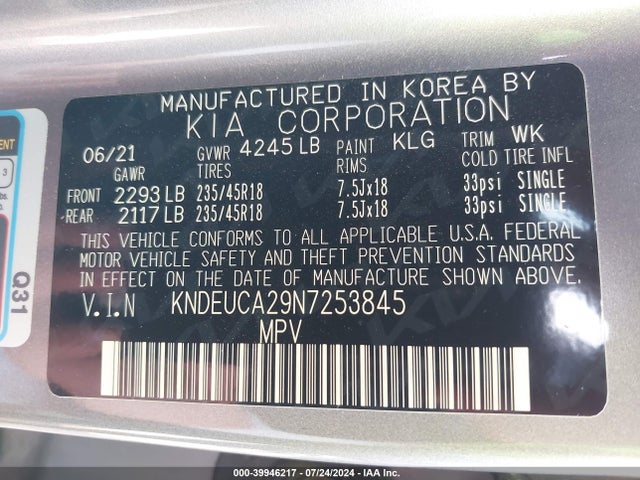 KIA Seltos Nightfall Edition 2022 KNDEUCA29N7253845 Image 9