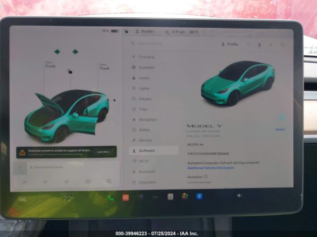 5YJYGAEE4MF285995 Tesla Model Y Long Range Dual Motor All-wheel Drive