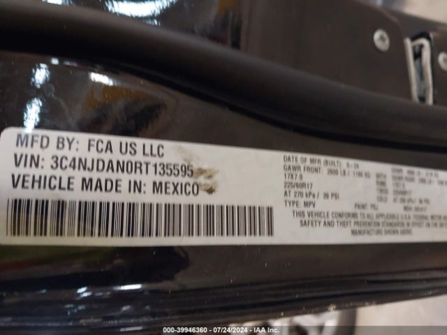3C4NJDAN0RT135595 Jeep Compass Sport 4x4