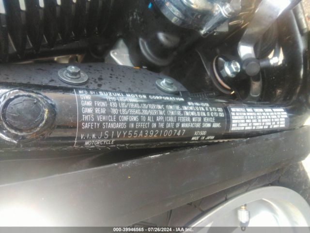 2009 SUZUKI VZ1500 JS1VY55A392100747 Photo 9