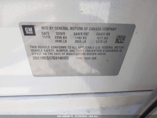 2G61M5S37G9146055 Cadillac Xts Luxury Collection