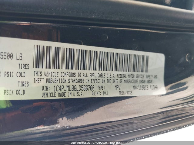1C4PJMLB6LD566760 Jeep Cherokee Altitude 4x4