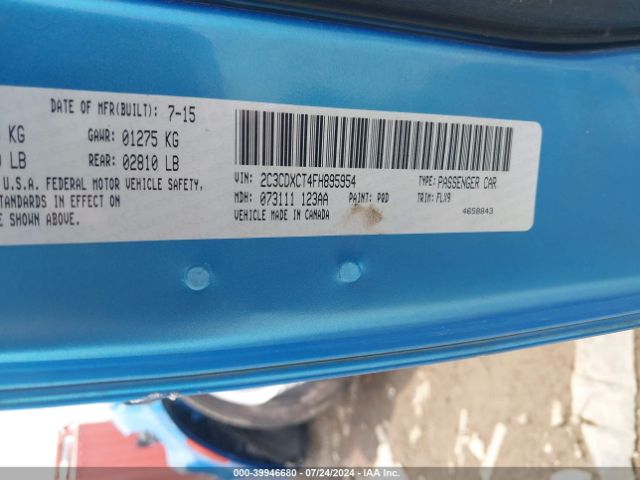 2C3CDXCT4FH895954 Dodge Charger Road/track