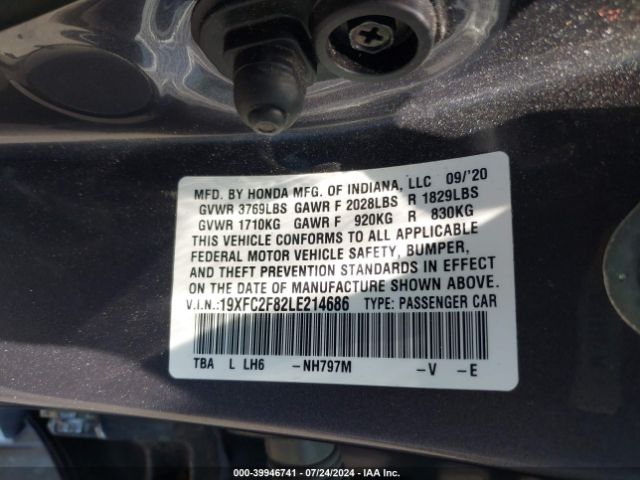 19XFC2F82LE214686 Honda Civic Sport