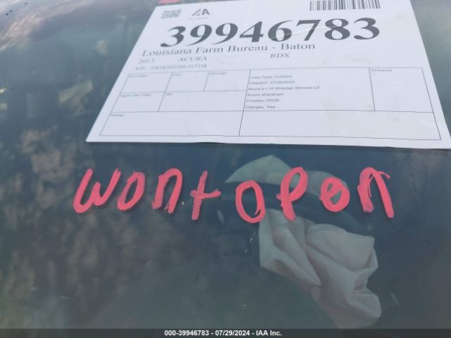 2013 ACURA RDX 5J8TB3H33DL017338 Photo 9