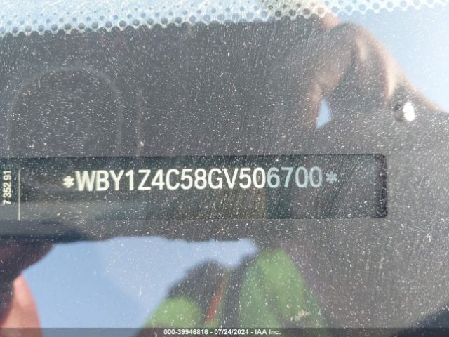 WBY1Z4C58GV506700 BMW I3 Base W/range Extender