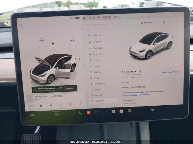 7SAYGDEE8PF603299 Tesla Model Y Awd/long Range Dual Motor All-wheel Drive