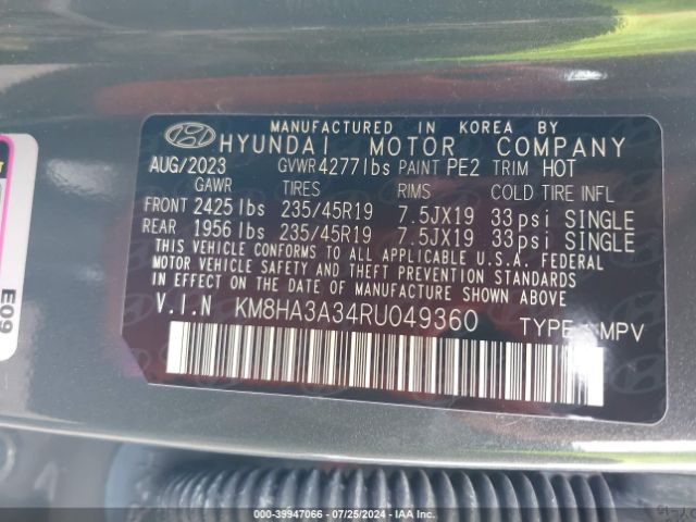 KM8HA3A34RU049360 Hyundai Kona N Line