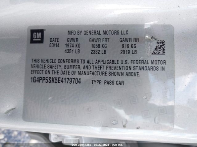 1G4PP5SK5E4179704 Buick Verano