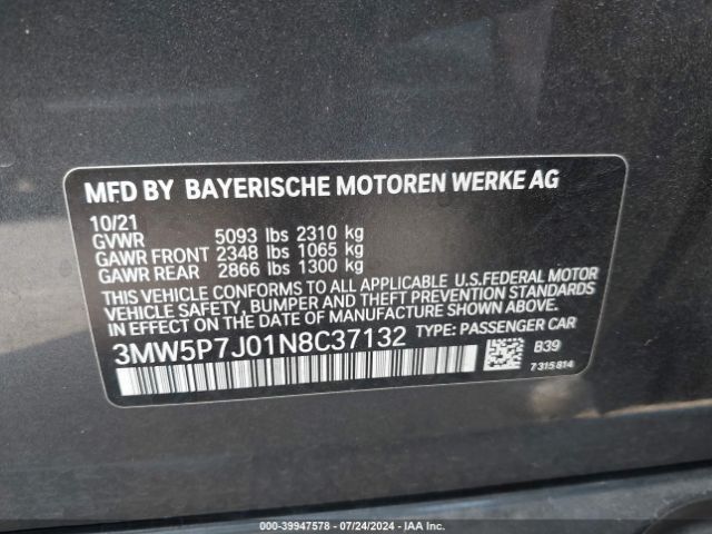 3MW5P7J01N8C37132 BMW 3 Series 330e