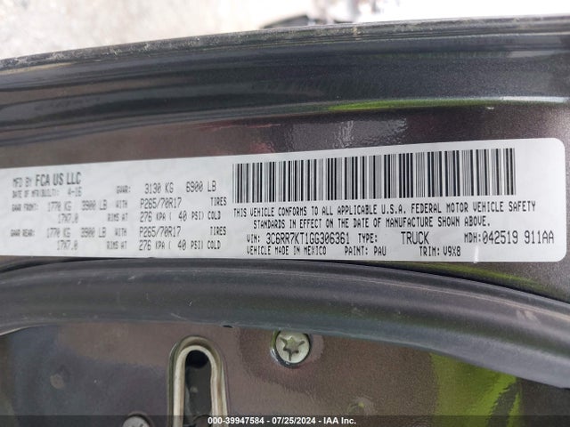 3C6RR7KT1GG306361 RAM 1500 Express
