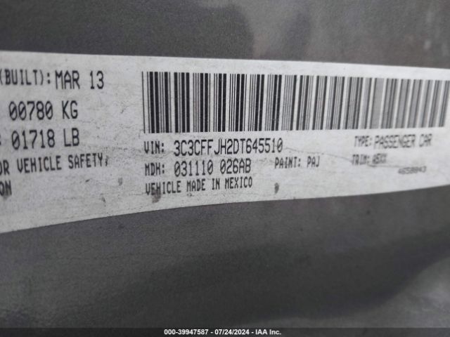 2013 FIAT 500C 3C3CFFJH2DT645510 Photo 8
