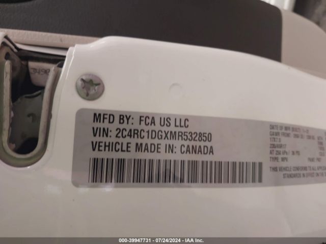 2C4RC1DGXMR532850 Chrysler Voyager Lxi