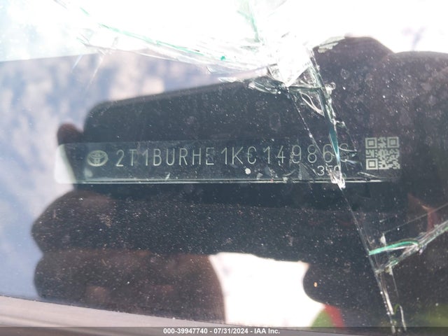 Toyota Corolla Xse 2019 2T1BURHE1KC149866 Image 16