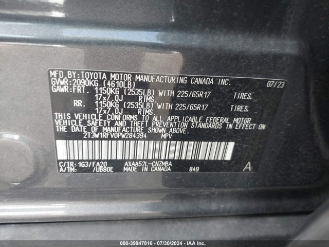Toyota Rav4 Xle 2023 2T3W1RFV0PW284394 Image 9