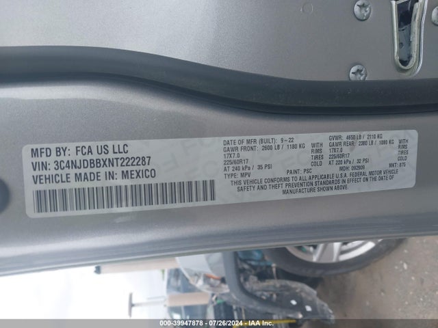Jeep Compass Latitude 4x4 2022 3C4NJDBBXNT222287 Image 9