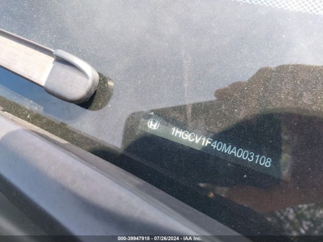 1HGCV1F40MA003108 Honda Accord Sport Se