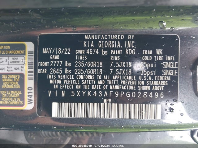 KIA Sportage Sx 2023 5XYK43AF9PG028496 Image 9