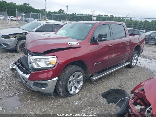 39948073 :رقم المزاد ، 1C6SRFFT4NN405928 vin ، 2022 Ram 1500 Big Horn  4x4 5'7 Box مزاد بيع