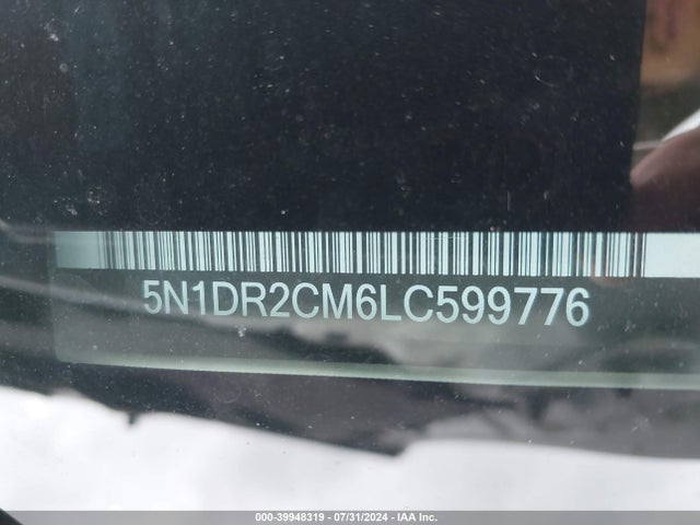 5N1DR2CM6LC599776 Nissan Pathfinder Sl 4wd