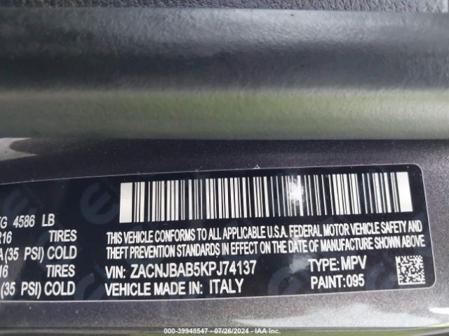 ZACNJBAB5KPJ74137 Jeep Renegade Sport 4x4
