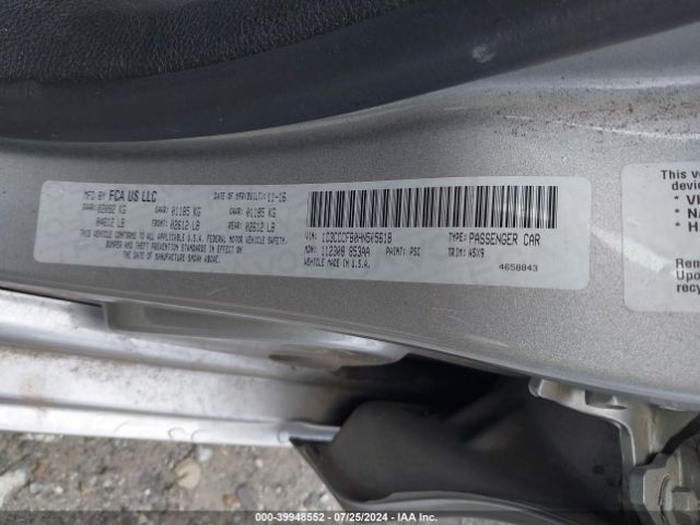1C3CCCFB0HN505618 Chrysler 200 Touring