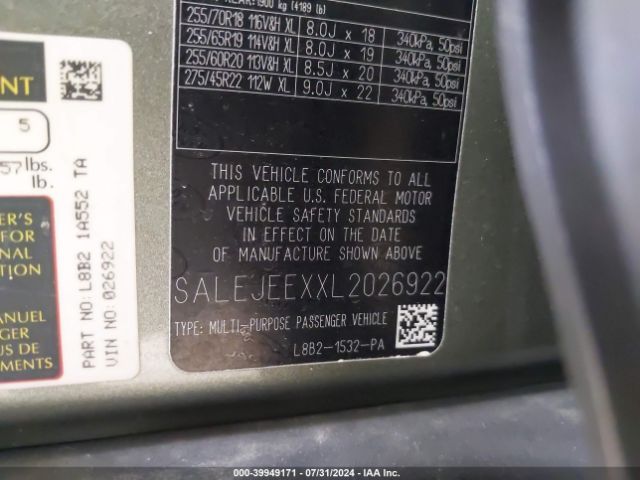 SALEJEEXXL2026922 Land Rover Defender 110 S