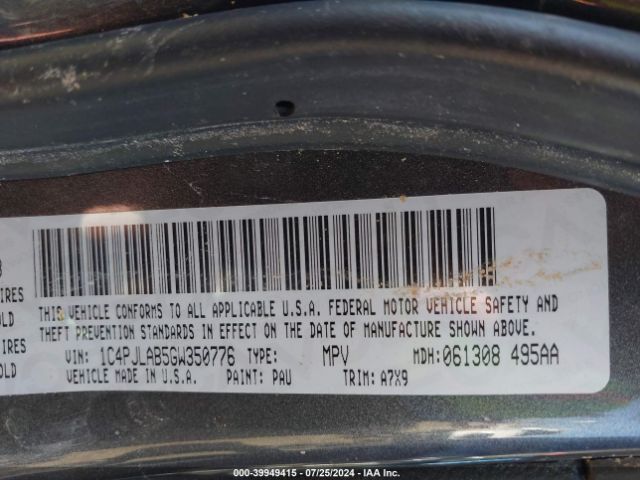 1C4PJLAB5GW350776 Jeep Cherokee Altitude