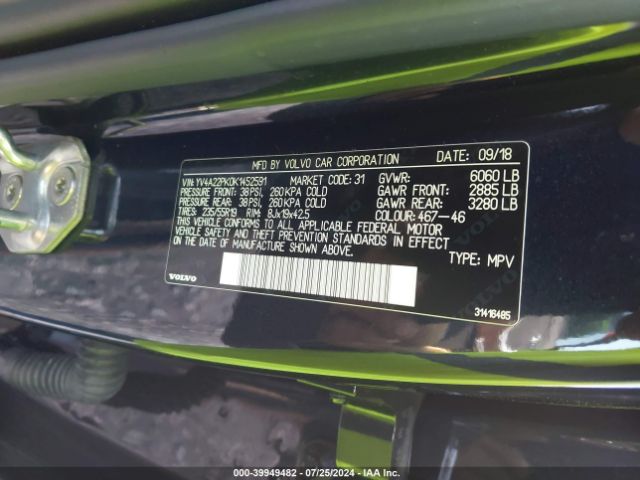 YV4A22PK0K1452591 Volvo Xc90 T6 Momentum