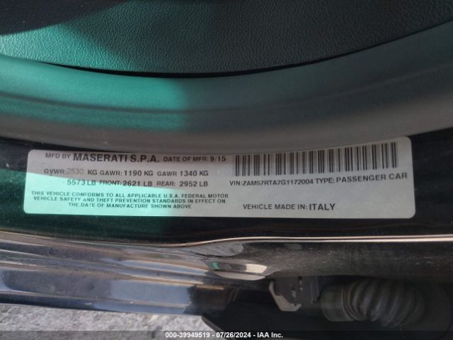 ZAM57RTA7G1172004 Maserati Ghibli S Q4