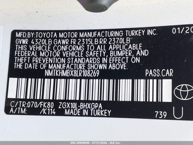 NMTKHMBX8LR108269 Toyota C-HR XLE