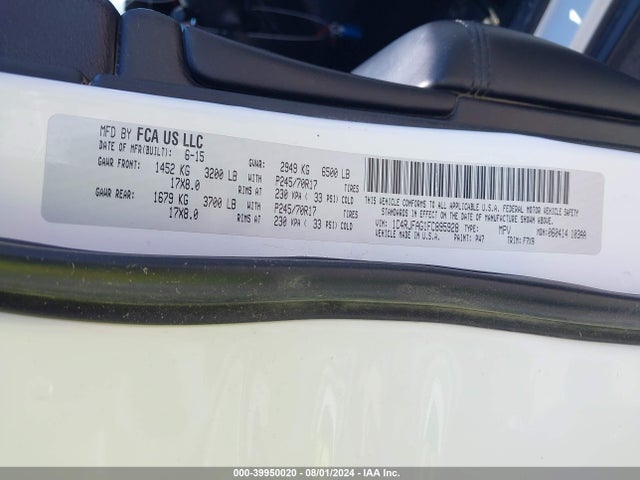 Jeep Grand Cherokee Laredo 2015 1C4RJFAG1FC895928 Image 9