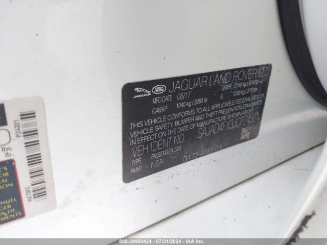 SAJAD4FX3JCP24321 Jaguar Xe 25t Premium