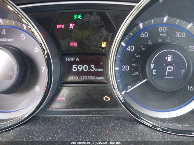 Aukcja sprzedaży 2013 Hyundai Sonata Gls, vin: 5NPEB4AC8DH624850, numer aukcji: 39950440