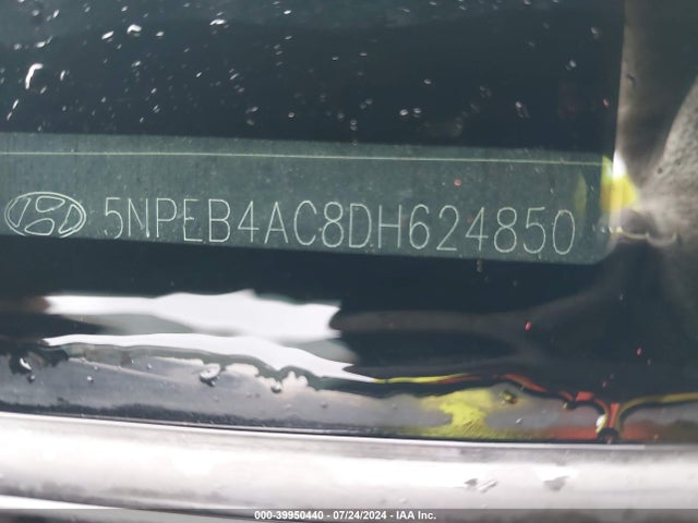 Aukcja sprzedaży 2013 Hyundai Sonata Gls, vin: 5NPEB4AC8DH624850, numer aukcji: 39950440
