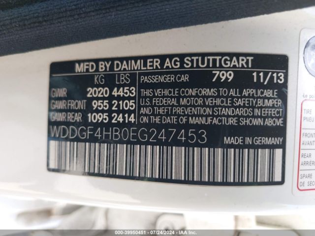WDDGF4HB0EG247453 Mercedes-Benz C 250 Luxury/sport