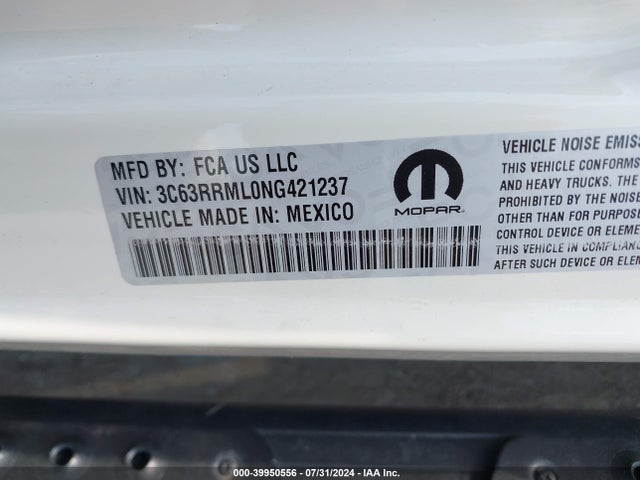 Продажа на аукционе авто 2022 Ram 3500 Laramie Mega Cab 4x4 6'4 Box, vin: 3C63RRML0NG421237, номер лота: 39950556