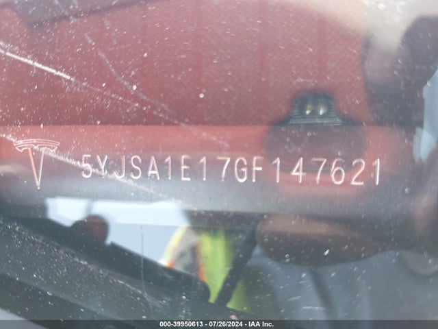2016 TESLA MODEL S 5YJSA1E17GF147621 Photo 8