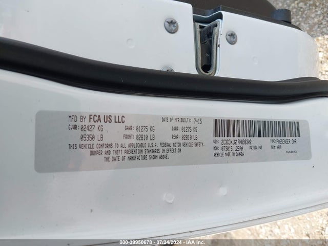 2C3CDXJG1FH898302 Dodge Charger Sxt