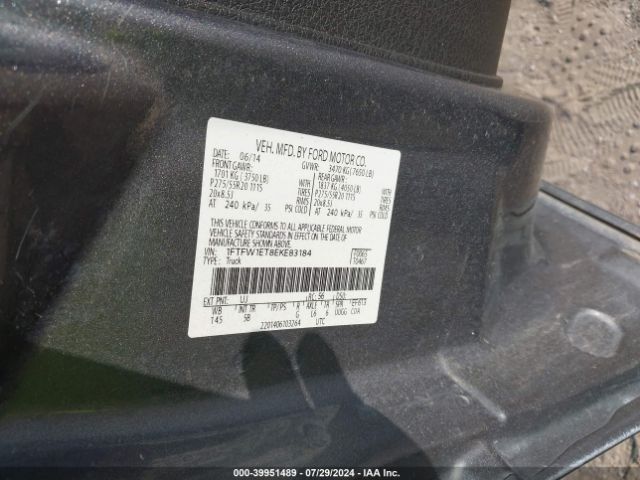 1FTFW1ET8EKE83184 Ford F-150 Fx4