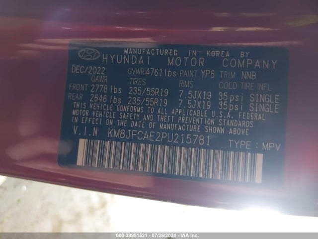 Hyundai Tucson N Line 2023 KM8JFCAE2PU215781 Image 9