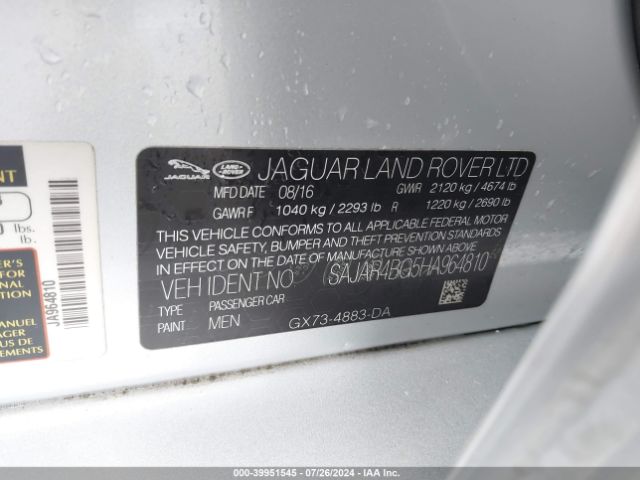 SAJAR4BG5HA964810 Jaguar Xe 25t
