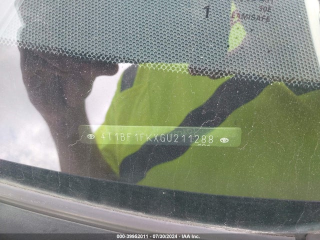 Toyota CAMRY SE 2016 4T1BF1FKXGU211288 Image 9