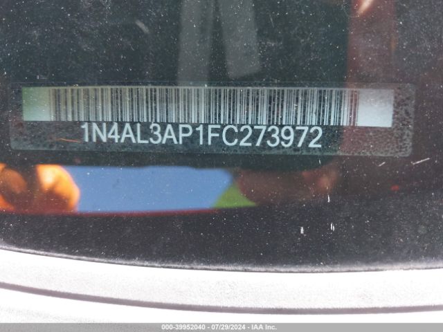 1N4AL3AP1FC273972 Nissan Altima 2.5/2.5 S/2.5 Sl/2.5 Sv