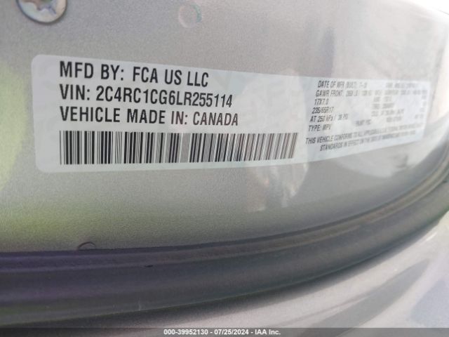 2C4RC1CG6LR255114 Chrysler Voyager Lx